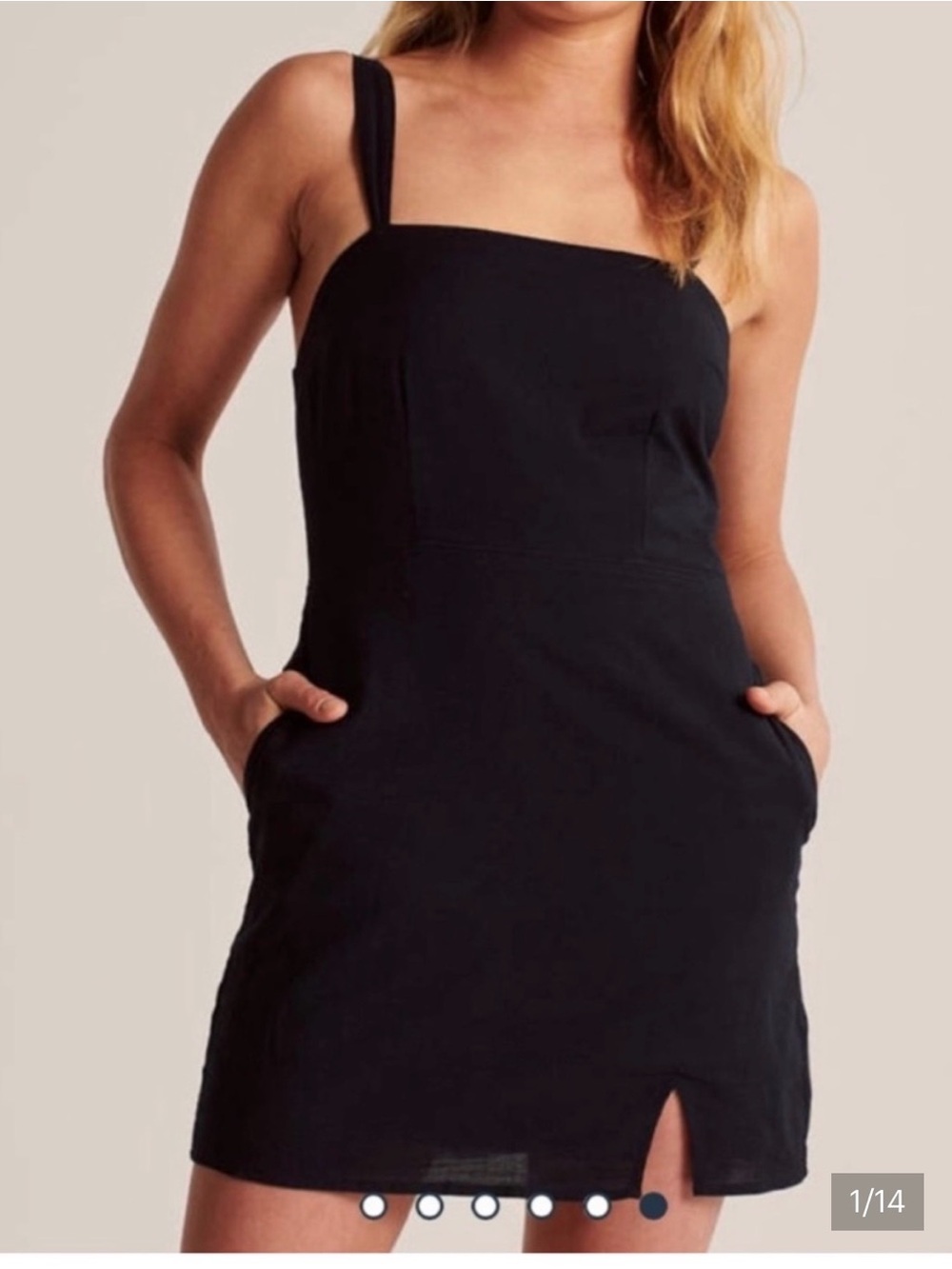 PRETTY DARK BLUE dress - size S